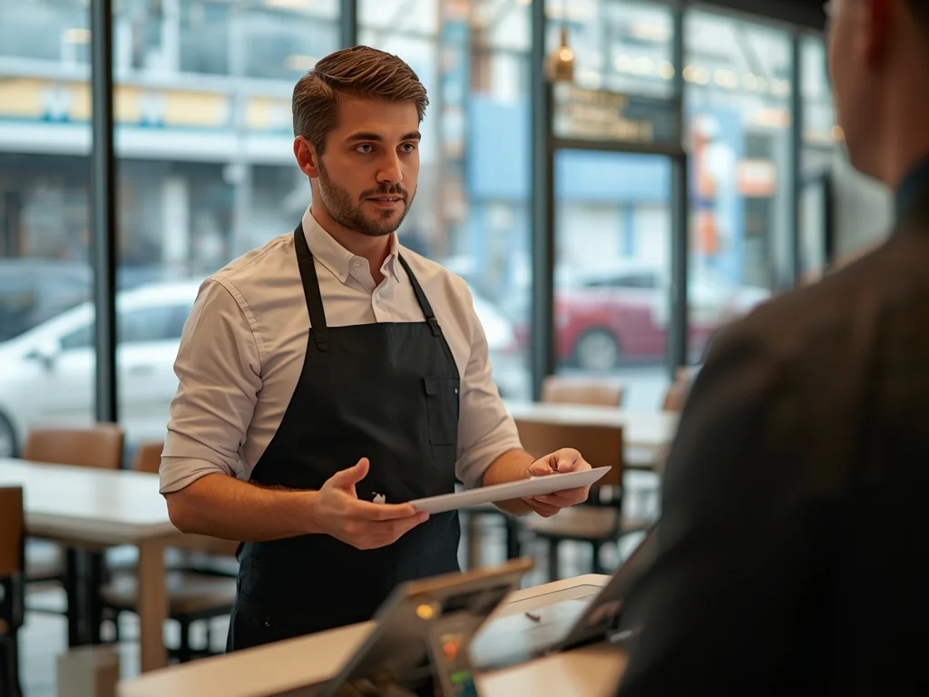 Kierownik działu w lokalu gastronomicznym
