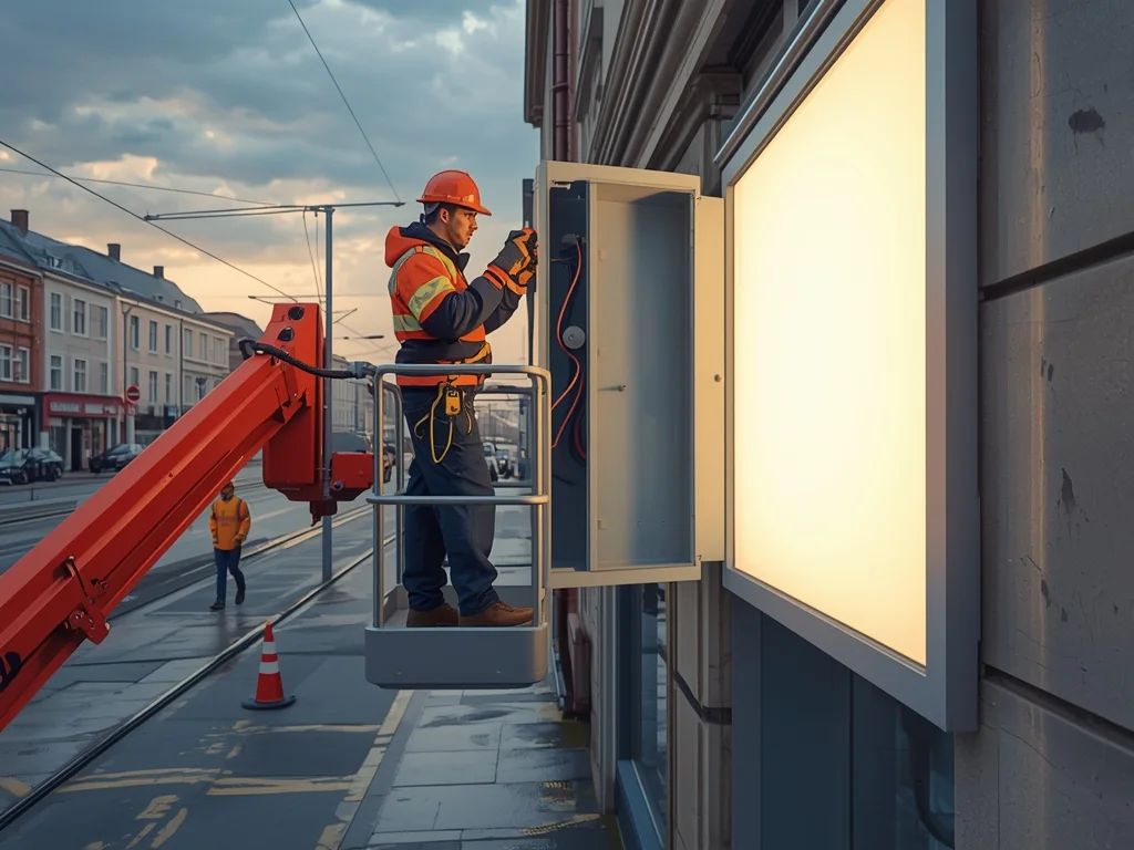 Elektromonter reklam świetlnych