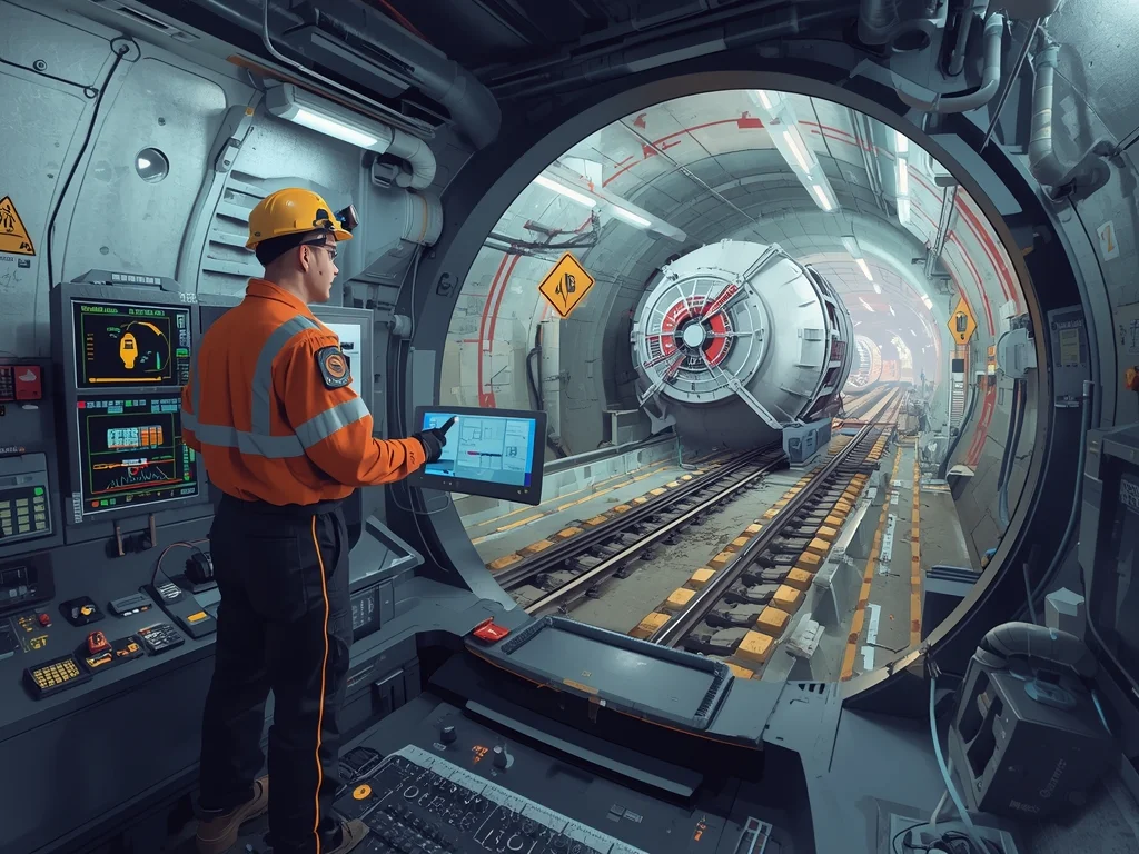 Operator tarczy drążącej TBM (tunnel boring machine)
