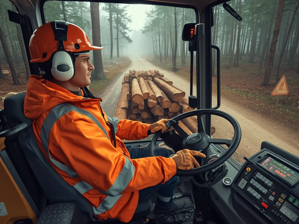 Operator nasiębiernych ciągników zrywkowych
